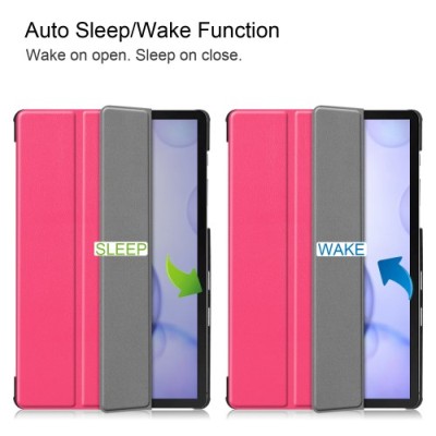Samsung Galaxy Tab S6 10.5" - Rosa Tri-fold Fodral#3