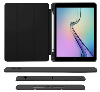 Vobafe Fodral för iPad 10,2 Tum (9/8/7 Gen, 2021/2020/2019), Trippelvikbart Stativskydd med Pennfodral, Auto Vakna/Sova#6