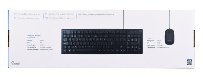 Deltaco Tangentbordskit m. Mus, Kabel USB, Nordic layout - Svart#7