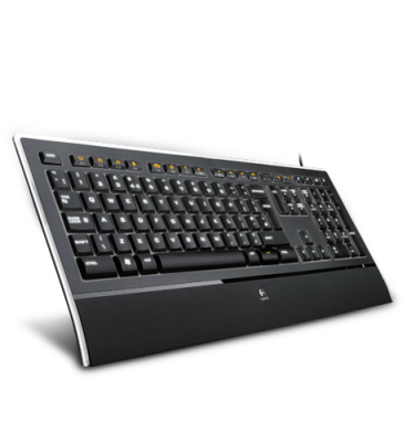 Logitech Illuminated Keyboard K740, Vit LED, USB, nordiskt