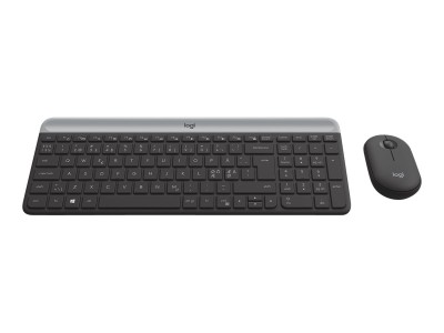 Logitech Slim Combo MK470, nordiskt, USB - Svart
