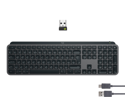 Logitech MX Keys S, Logi Bolt/Bluetooth, automatisk bakgrundsbelysning, PC/Mac/Android/iOS, nordiskt - Grafit#2