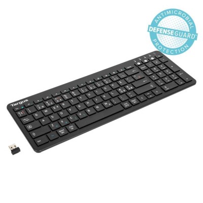 Targus Antimicrobial Universal BT Medium, Bluetooth, nordiskt - Svart