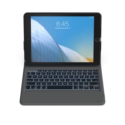 ZAGG Rugged Messenger - Tangentbord och foliefodral - bakgrundsbelyst - Bluetooth - Nordisk - svart tangentbord, svart fodral - för Apple 10.2-inch iPad (7/8/9:e gen)#3