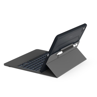 ZAGG Rugged Messenger - Tangentbord och foliefodral - bakgrundsbelyst - Bluetooth - Nordisk - svart tangentbord, svart fodral - för Apple 10.2-inch iPad (7/8/9:e gen)#4