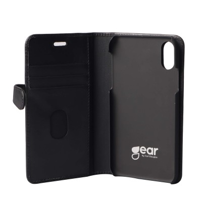 Plånboksfodral BUFFALO iPhone XR med plats för kreditkort, magnetlås - Svart#1