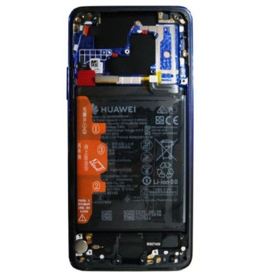 Huawei Mate 20 Pro Orginal skärm Module Frontcover + LCD + Digitizer + Batteri, Inkl. Montering#2