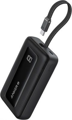 Anker Powerbank 20000mAh 30W with USB-C Cable, High Speed Charger, 1 USB-C, 1 USB-A