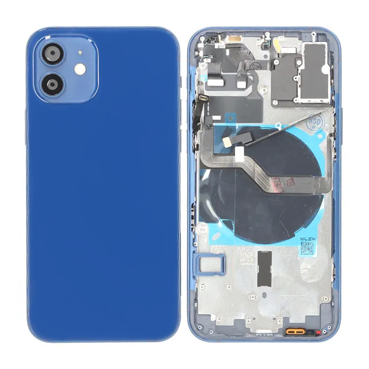 Apple iPhone 12 Baksida komplett - Blå Oem, inkl montering
