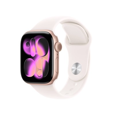 Apple Watch Series 11 GPS + Cellular 42mm Roséguld Aluminiumboett med Rosé Sportband - S/M#1