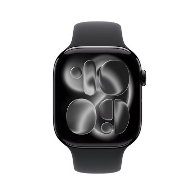 Apple Watch Series 11 GPS + Cellular 46mm Gagatsvart Aluminiumboett med Svart Sportband - S/M#2