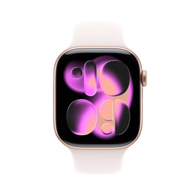 Apple Watch Series 11 GPS + Cellular 46mm Roséguld Aluminiumboett med Rosé Sportband - S/M#2