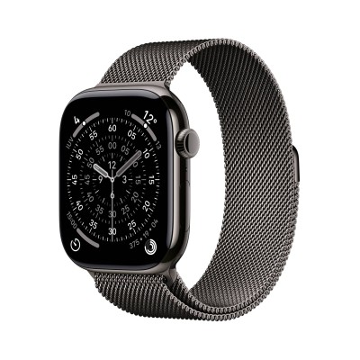 Apple Watch Series 11 GPS + Cellular 46mm Skiffer Titanboett med Slate Milanese Loop - M/L#1
