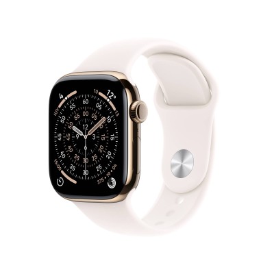 Apple Watch Series 11 GPS + Cellular 46mm Guld Titanboett med Rosé Sportband - S/M#1