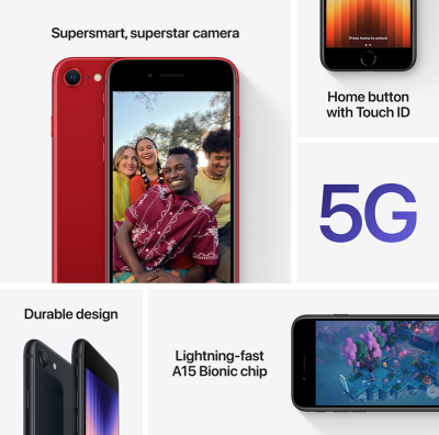 Apple iPhone SE 128 GB (Gen.3) - (PRODUCT)RED#6