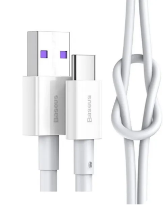 Baseus Laddare USB-A till USB-C, Fast Charge 20W, 2m - Vit#2
