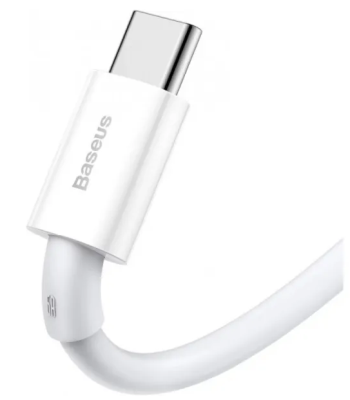 Baseus Laddare USB-A till USB-C, Fast Charge 20W, 2m - Vit#3