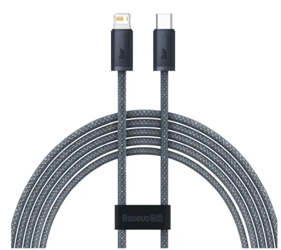 Baseus Laddare USB-C till Lightning, 20W, 2m
