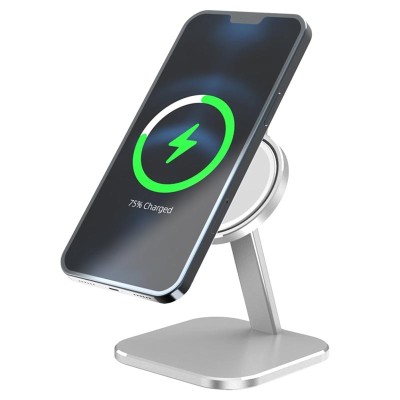 iPhone MagSafe Laddningsstativ AJZJ05A - Silver, kräver Magsafe Laddenhet