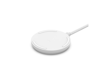 Belkin BOOST CHARGE - Trådlös laddningsplatta + växelströmsadapter - 10 Watt - vit