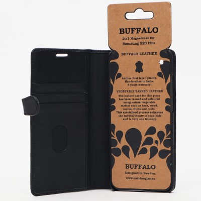 Plånboksfodral BUFFALO Samsung S20 Plus, 2-in-1 magnetskal - Svart#5