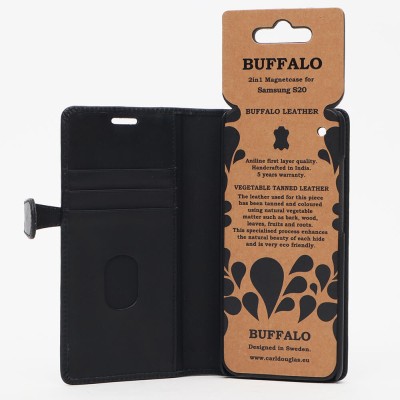 Plånboksfodral BUFFALO Samsung S20, 2-in-1 magnetskal - Svart#5