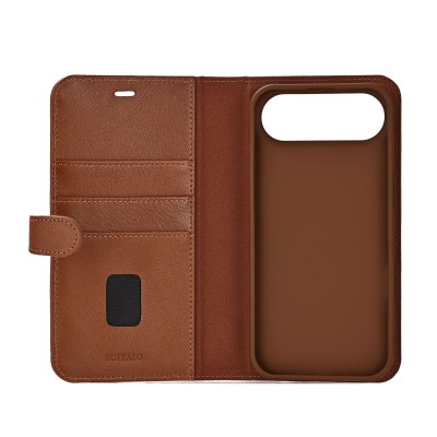 Plånboksfodral BUFFALO Leather 2in1 3 card MagSeries iPhone Air - Brun#3