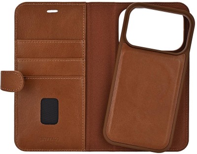 Plånboksfodral BUFFALO Leather 2in1 3 card MagSeries iPhone 17 Pro - Brun#4