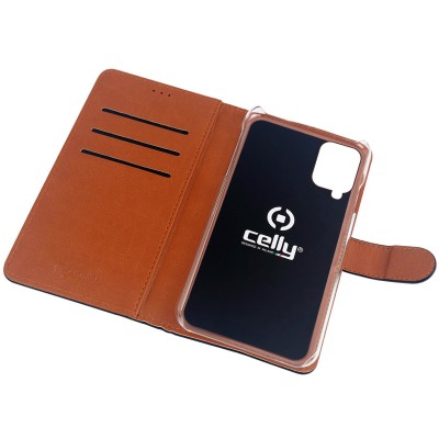 Plånboksfodral Celly Wallet Casealaxy A12 Svart#4