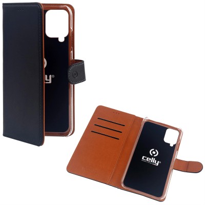 Plånboksfodral Celly Wallet Casealaxy A12 Svart#2