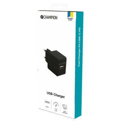 Champion USB Laddare 12W 2,4A