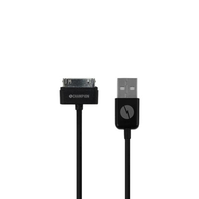 Champion Ladd&Synk kabel Apple 1,5m Svart