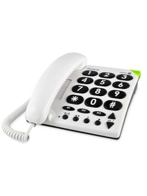 Doro PhoneEasy 311c White Stora Knappar