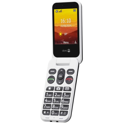 Doro Mobiltelefon 4G Leva L31 Grafitgrå/Vit