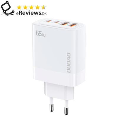 Dudao A65EU Adapter 65Watt GaN 2xUSB-C + 2xUSB-A