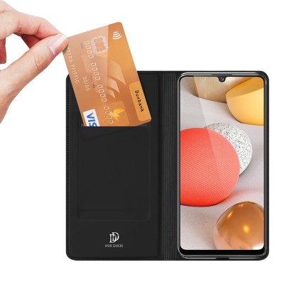 Plånboksfodral Dux Ducis Skin Pro för Samsung Galaxy A12 - Svart#3