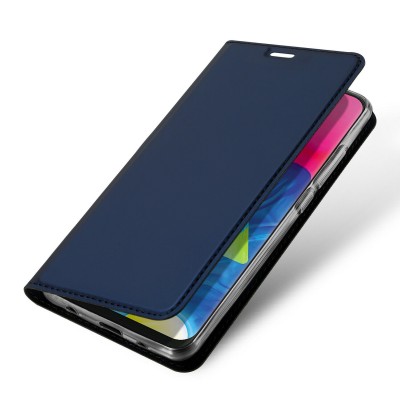 Samsung Galaxy A10 Leather Flip Case Wallet Smart Magnetic Skin Cover Blå#5