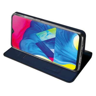 Samsung Galaxy A10 Leather Flip Case Wallet Smart Magnetic Skin Cover Blå#6