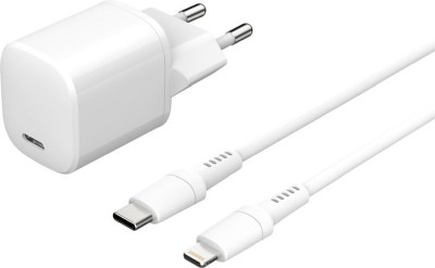 eSTUFF Charger Kit PD 20W charger with 1,5m USB-C to Lightning
