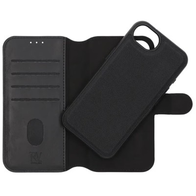 Plånboksfodral till iPhone 16e 2 i 1 - Svart