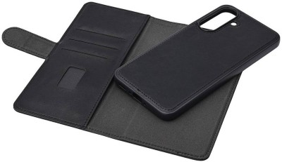 Plånboksfodral GEAR Samsung A56 5G, 3 st kortfack + sedelficka, 2-in-1 Recycled magnetskal - Svart#3