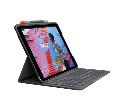 Logitech Slim Folio Keyboard Cover for iPad 10,2 tum (7:e /8:e generation), BT, Nordiskt - Grafitgrå#8
