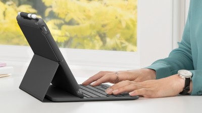 Logitech Slim Folio Keyboard Cover for iPad 10,2 tum (7:e /8:e generation), BT, Nordiskt - Grafitgrå#9