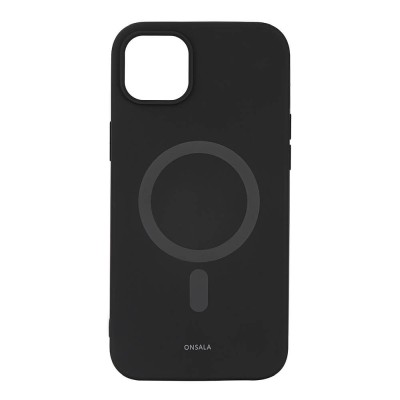 Skal ONSALA Backcover Silicone MagSeries iPhone 14 Plus - Svart#1