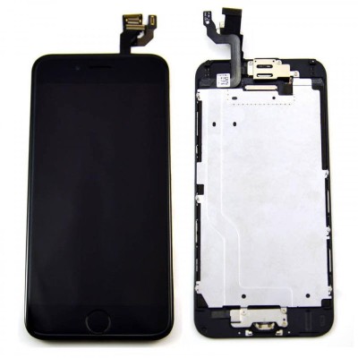 IPhone 6s Display OEM inklusive kamera och smådelar- Svart Ink.montering
