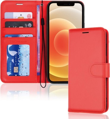 Plånboksfodral iPhone 12/12 Pro - Röd