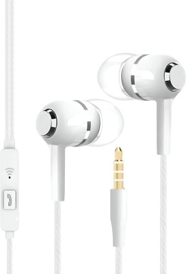 Hörlurar med mikrofon 3.5mm anslutning - Vit