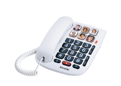 Alcatel TMAX10 Fast telefon m. Stora Knappar och Bra Ljud