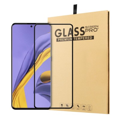 Samsung Galaxy A51 heltäckande Skärmskydd i Härdat glas