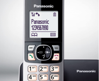 Panasonic KX-TG6852GB trådlös telefon med 2 handenheter (lås upp till 1 000 telefonnummer, tydlig teckenstorlek, höga hörlurar, full duplex handsfree#2